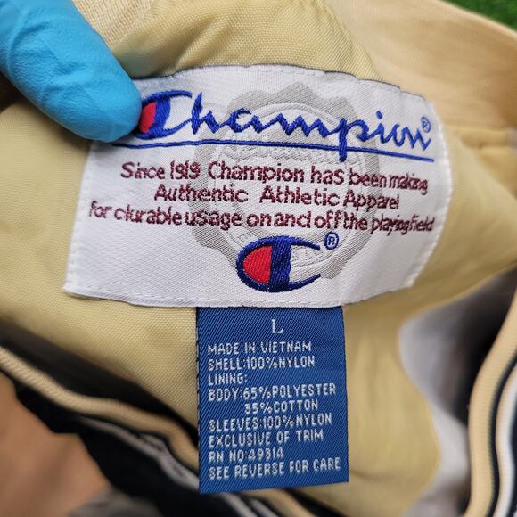 VTG 90s Champion St. Pius X Varsity Windbreaker Jacket Mens XL Oversized V-Neck - Picture 6 of 6